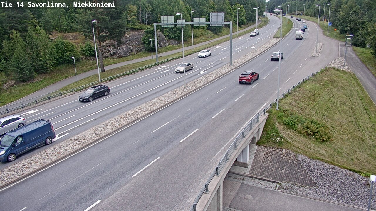 Weather Camera Image Road 14 Savonlinna, Miekkoniemi, Savonlinna, Etelä-Savo