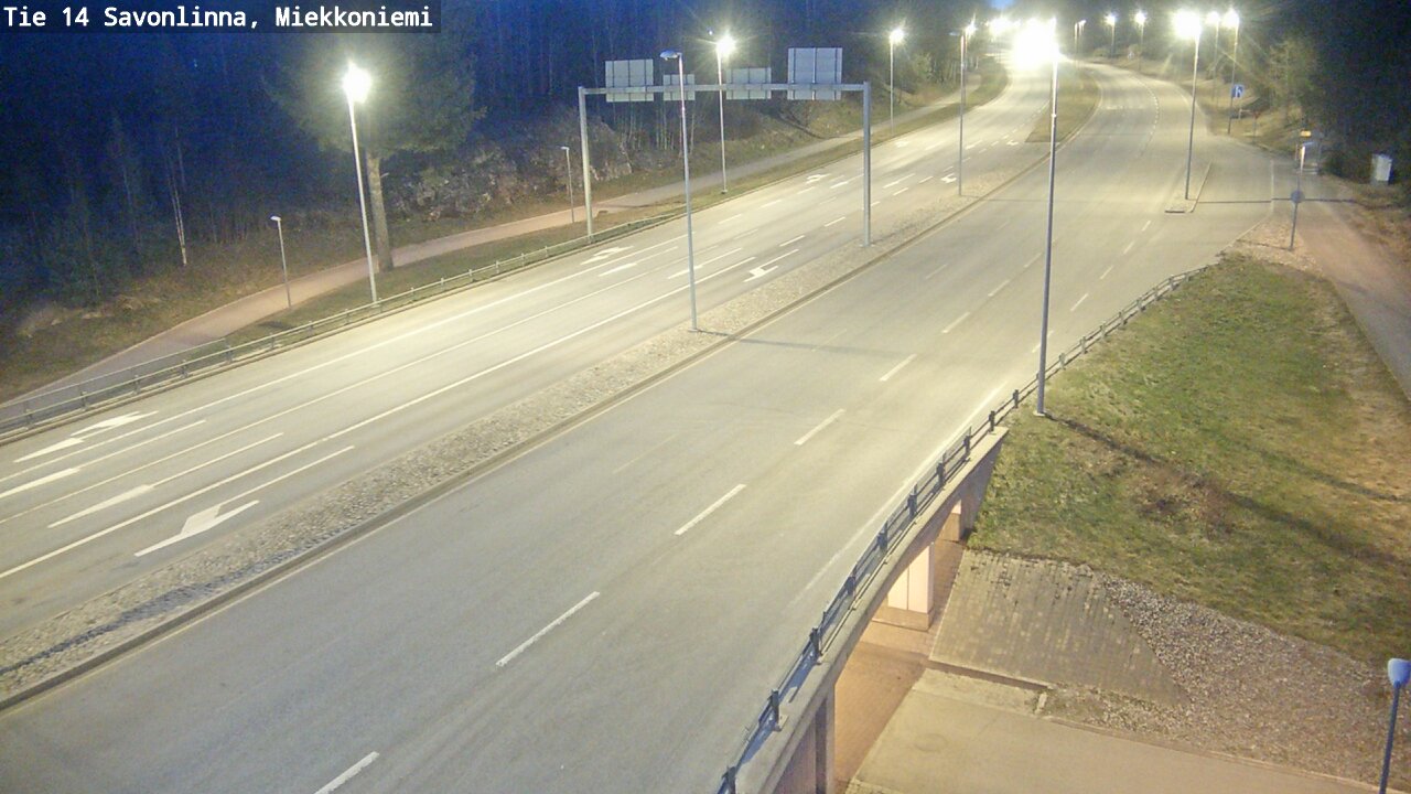 Weather Camera Image Road 14 Savonlinna, Miekkoniemi, Savonlinna, Etelä-Savo