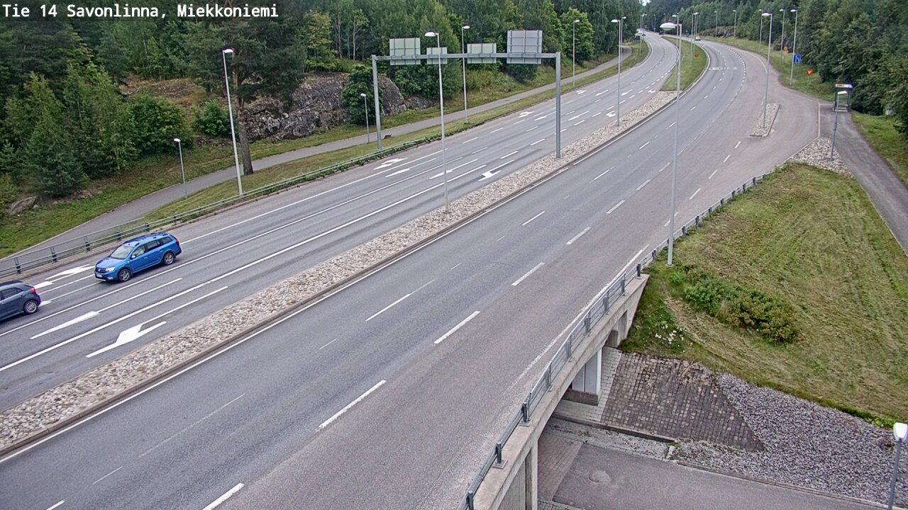 Weather Camera Image Väg 14 Nyslott, Miekkoniemi, Savonlinna, Etelä-Savo