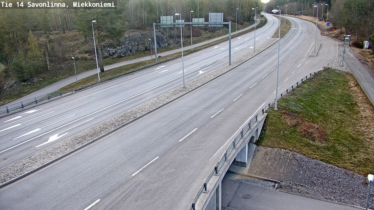 Weather Camera Image Väg 14 Nyslott, Miekkoniemi, Savonlinna, Etelä-Savo