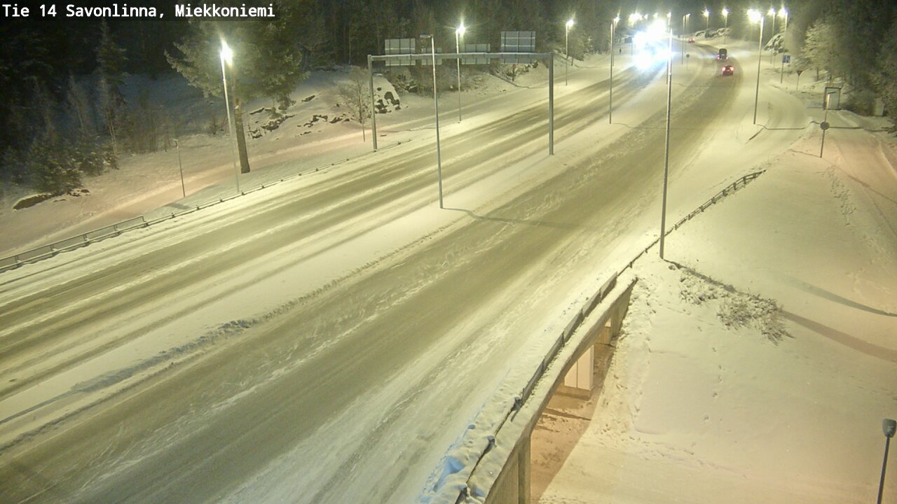 Weather Camera Image Road 14 Savonlinna, Miekkoniemi, Savonlinna, Etelä-Savo