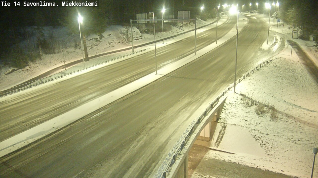 Weather Camera Image Väg 14 Nyslott, Miekkoniemi, Savonlinna, Etelä-Savo