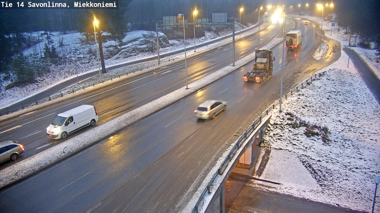 Weather Camera Image Väg 14 Nyslott, Miekkoniemi, Savonlinna, Etelä-Savo