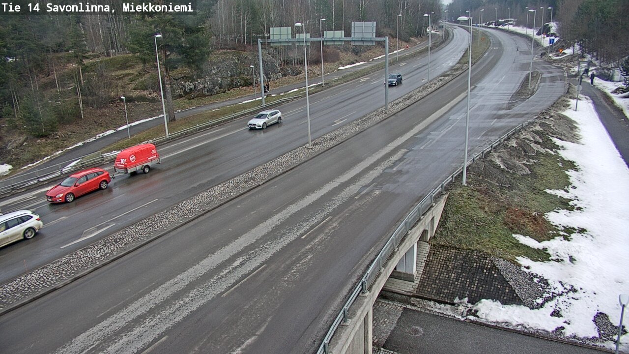 Weather Camera Image Väg 14 Nyslott, Miekkoniemi, Savonlinna, Etelä-Savo