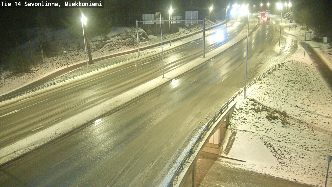 Weather Camera Image Väg 14 Nyslott, Miekkoniemi, Savonlinna, Etelä-Savo