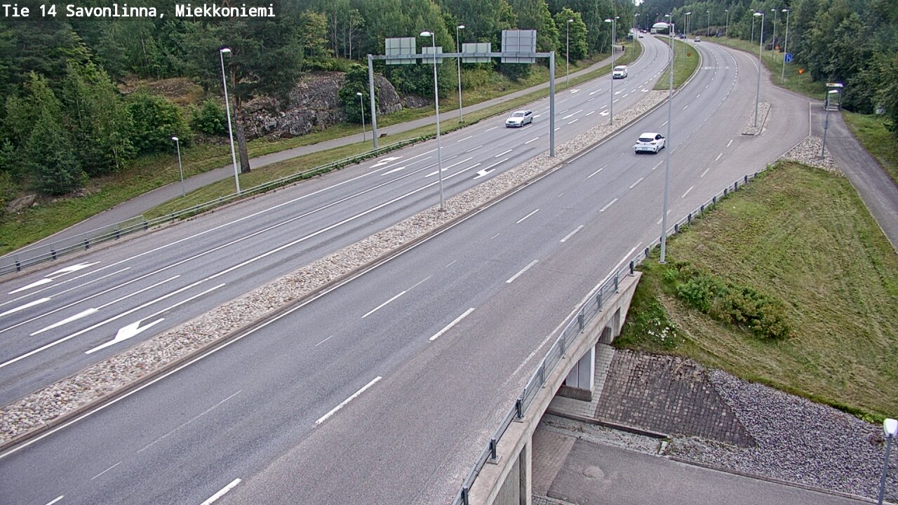 Weather Camera Image Road 14 Savonlinna, Miekkoniemi, Savonlinna, Etelä-Savo
