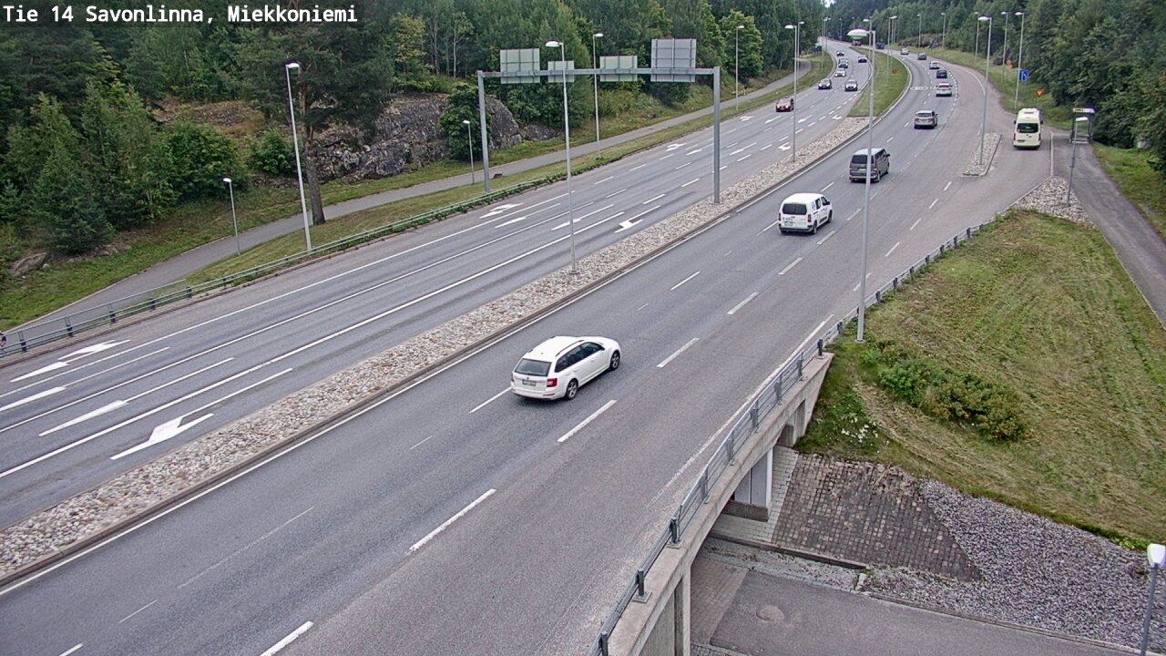 Weather Camera Image Väg 14 Nyslott, Miekkoniemi, Savonlinna, Etelä-Savo