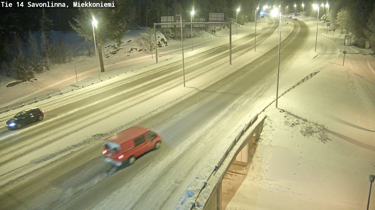 Weather Camera Image Road 14 Savonlinna, Miekkoniemi, Savonlinna, Etelä-Savo