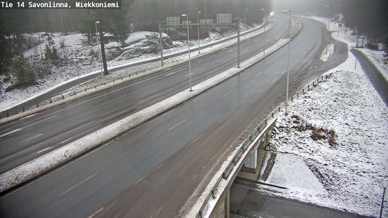 Weather Camera Image Väg 14 Nyslott, Miekkoniemi, Savonlinna, Etelä-Savo