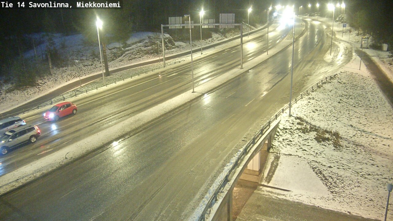 Weather Camera Image Väg 14 Nyslott, Miekkoniemi, Savonlinna, Etelä-Savo