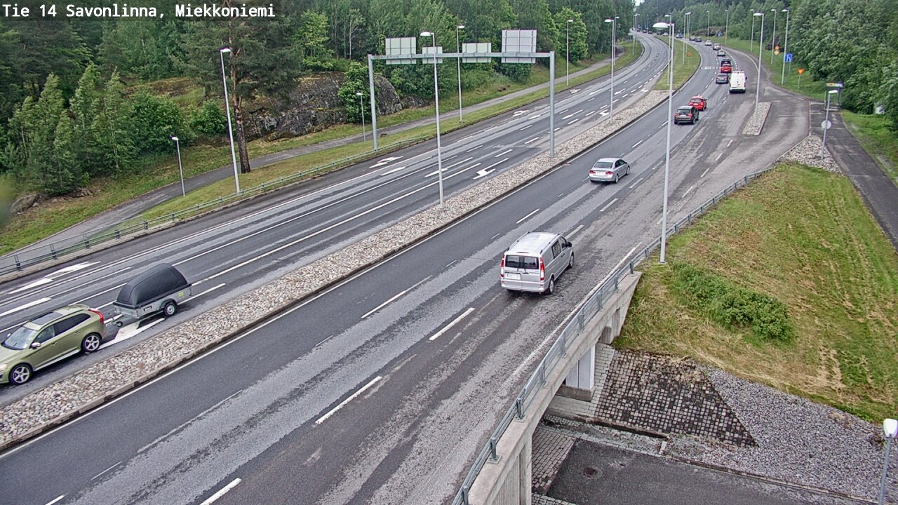Weather Camera Image Road 14 Savonlinna, Miekkoniemi, Savonlinna, Etelä-Savo