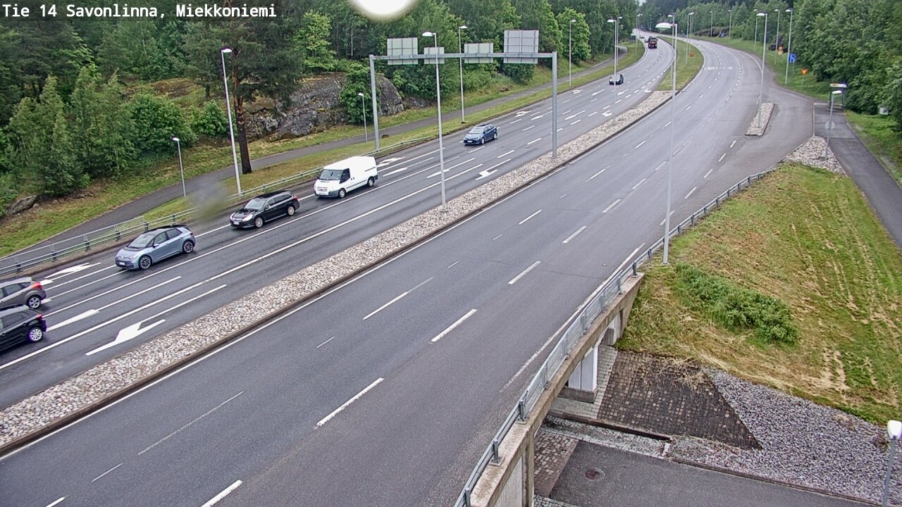 Weather Camera Image Road 14 Savonlinna, Miekkoniemi, Savonlinna, Etelä-Savo