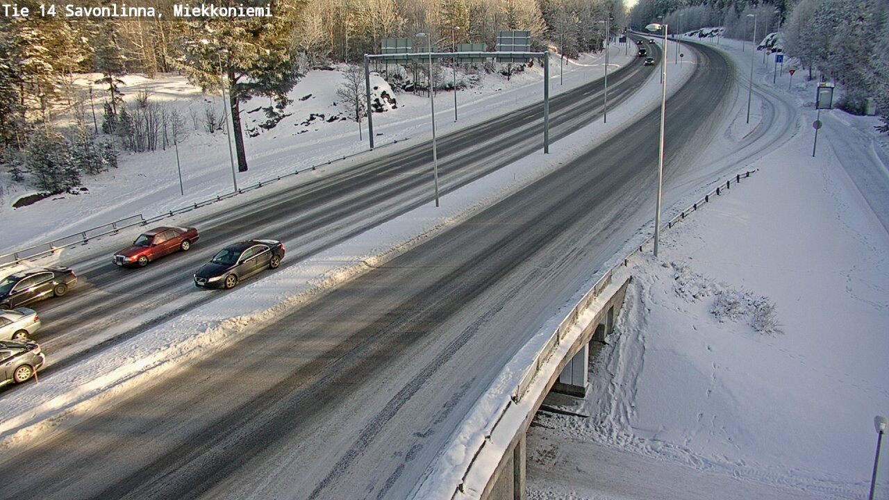 Weather Camera Image Road 14 Savonlinna, Miekkoniemi, Savonlinna, Etelä-Savo