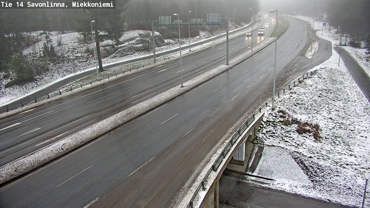 Weather Camera Image Väg 14 Nyslott, Miekkoniemi, Savonlinna, Etelä-Savo