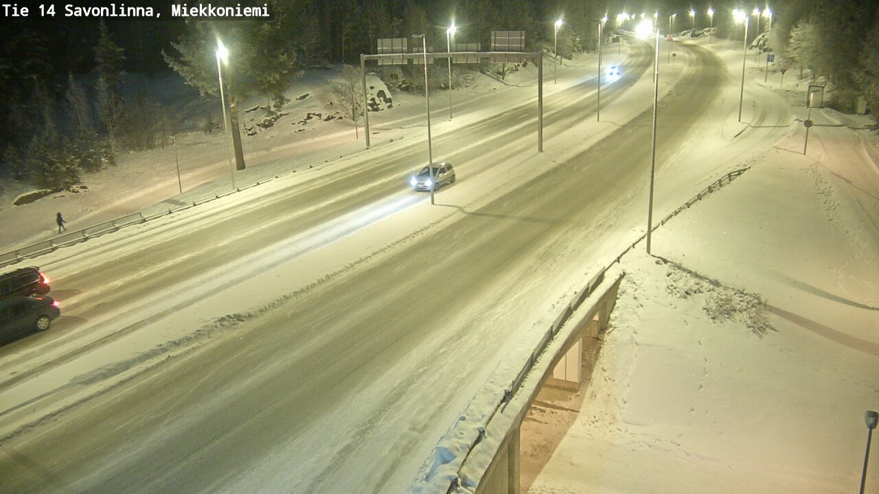 Weather Camera Image Väg 14 Nyslott, Miekkoniemi, Savonlinna, Etelä-Savo