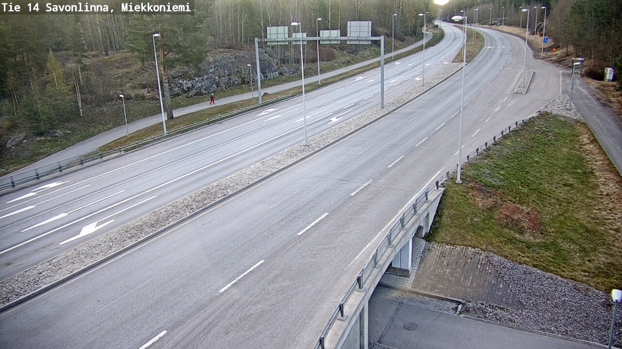 Weather Camera Image Väg 14 Nyslott, Miekkoniemi, Savonlinna, Etelä-Savo