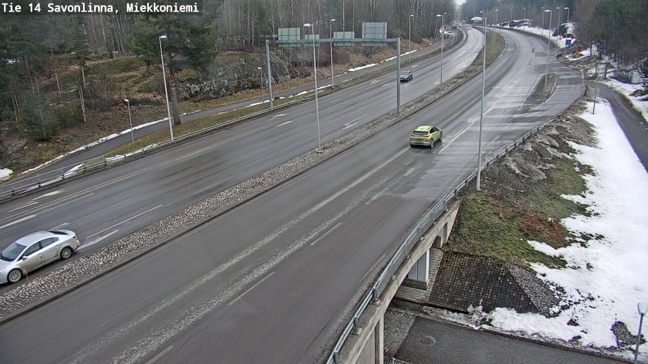 Weather Camera Image Väg 14 Nyslott, Miekkoniemi, Savonlinna, Etelä-Savo