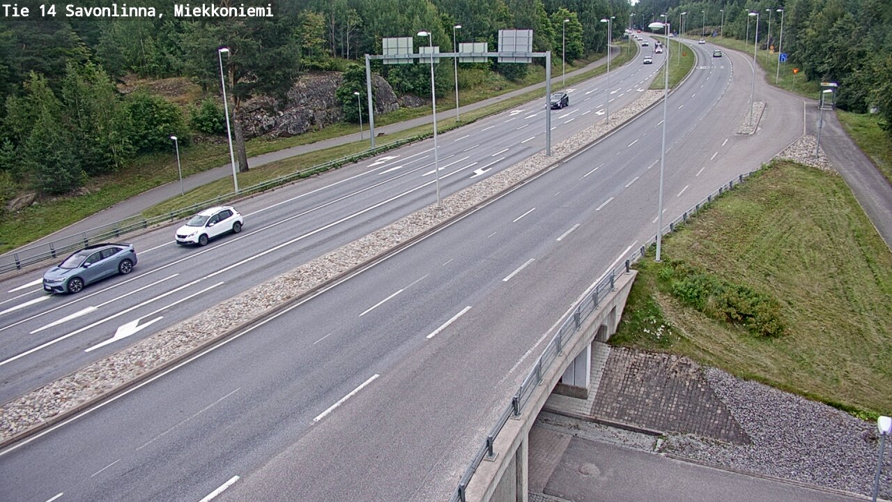 Weather Camera Image Väg 14 Nyslott, Miekkoniemi, Savonlinna, Etelä-Savo