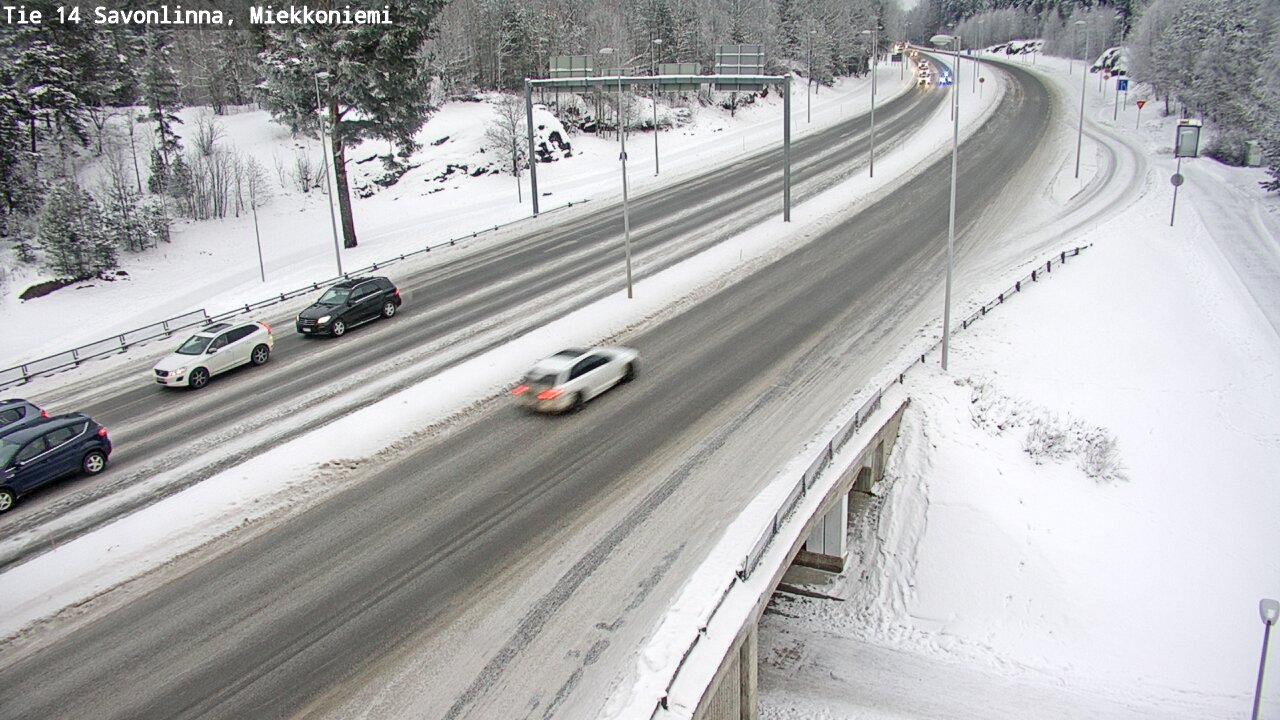 Weather Camera Image Road 14 Savonlinna, Miekkoniemi, Savonlinna, Etelä-Savo