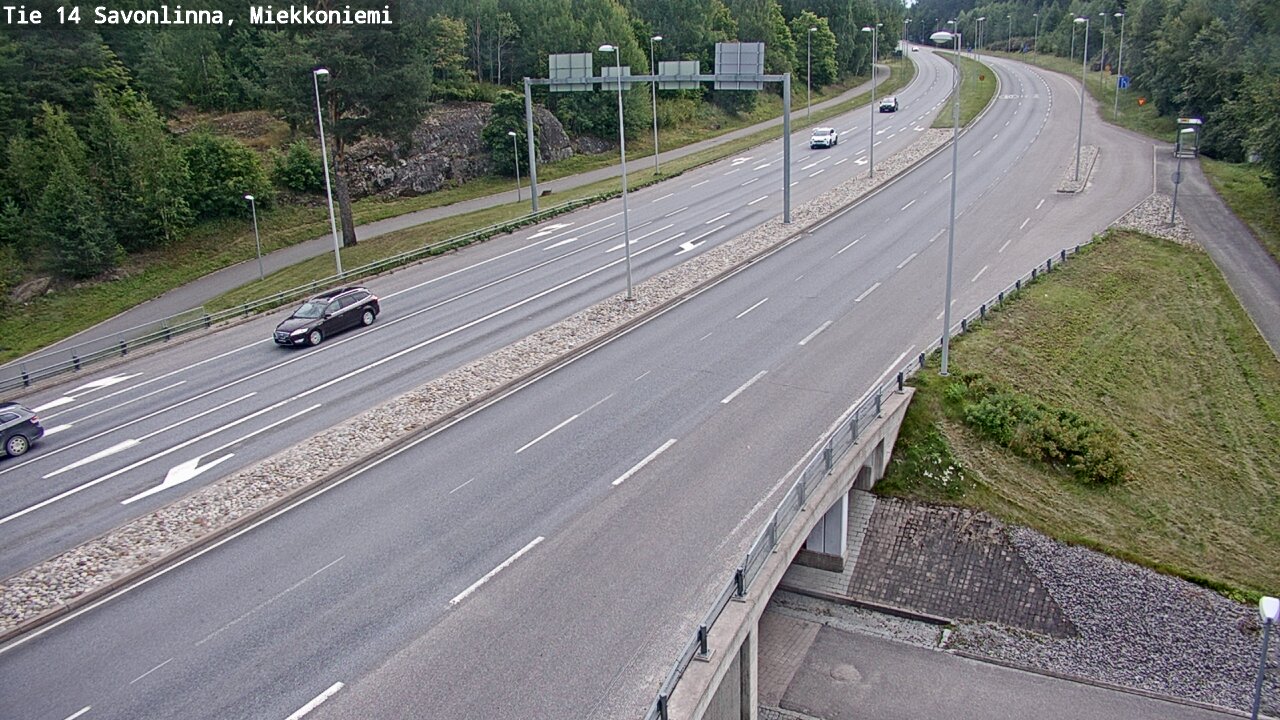 Weather Camera Image Road 14 Savonlinna, Miekkoniemi, Savonlinna, Etelä-Savo