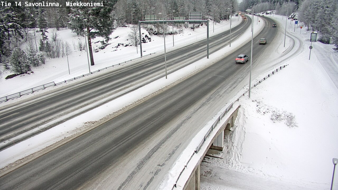 Weather Camera Image Road 14 Savonlinna, Miekkoniemi, Savonlinna, Etelä-Savo