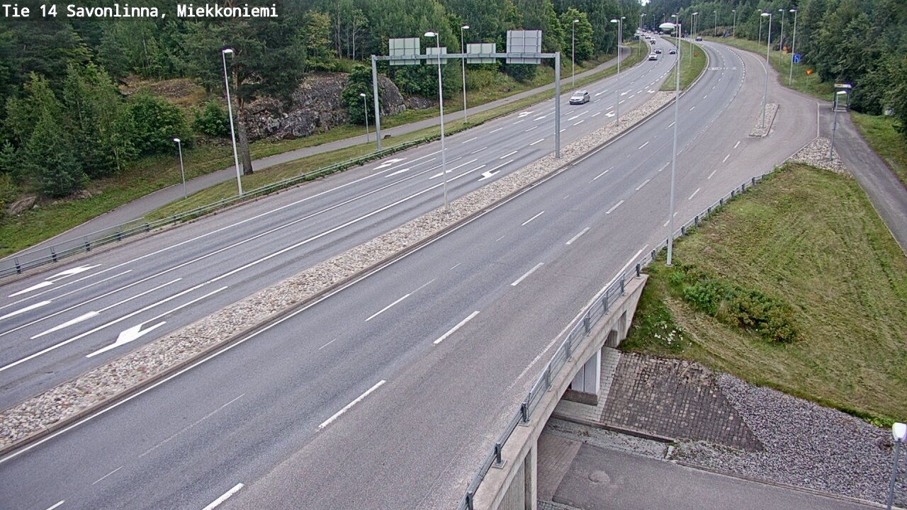 Weather Camera Image Väg 14 Nyslott, Miekkoniemi, Savonlinna, Etelä-Savo