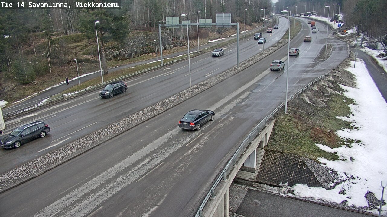 Weather Camera Image Väg 14 Nyslott, Miekkoniemi, Savonlinna, Etelä-Savo