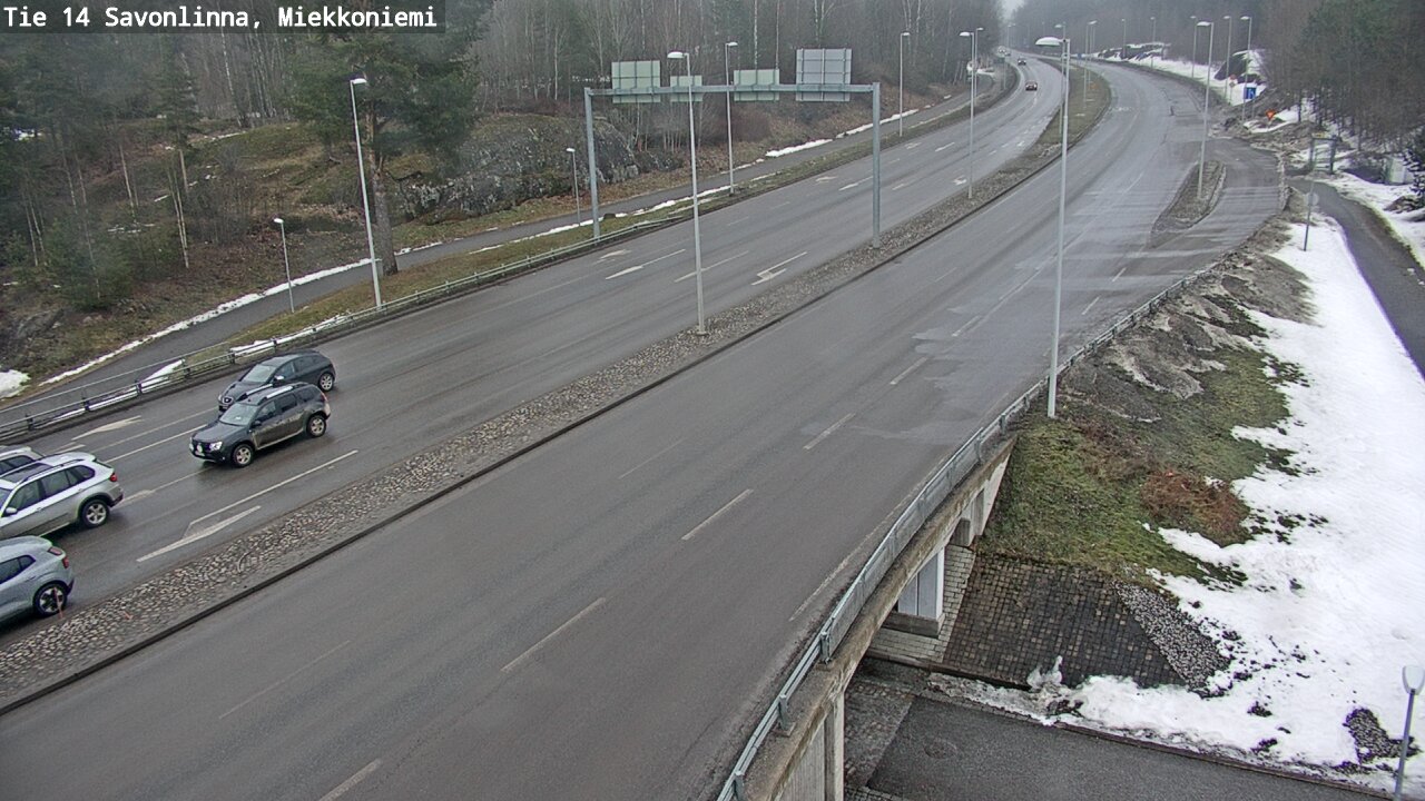 Weather Camera Image Väg 14 Nyslott, Miekkoniemi, Savonlinna, Etelä-Savo