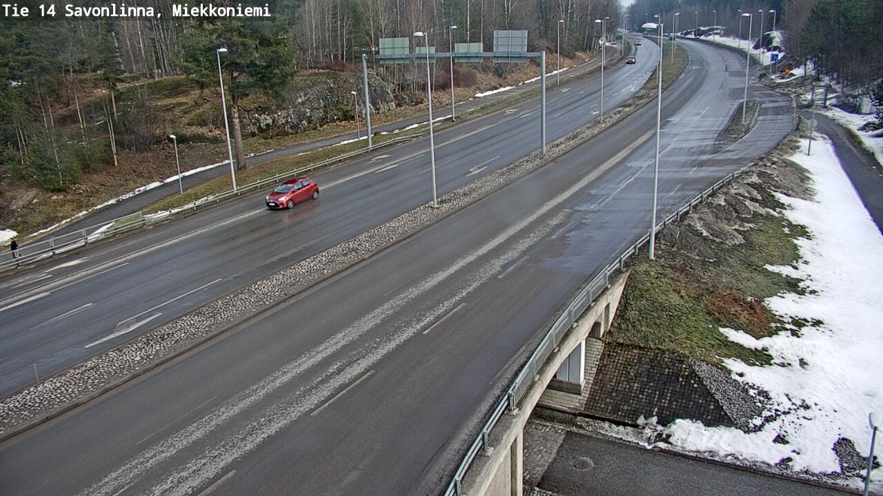 Weather Camera Image Väg 14 Nyslott, Miekkoniemi, Savonlinna, Etelä-Savo