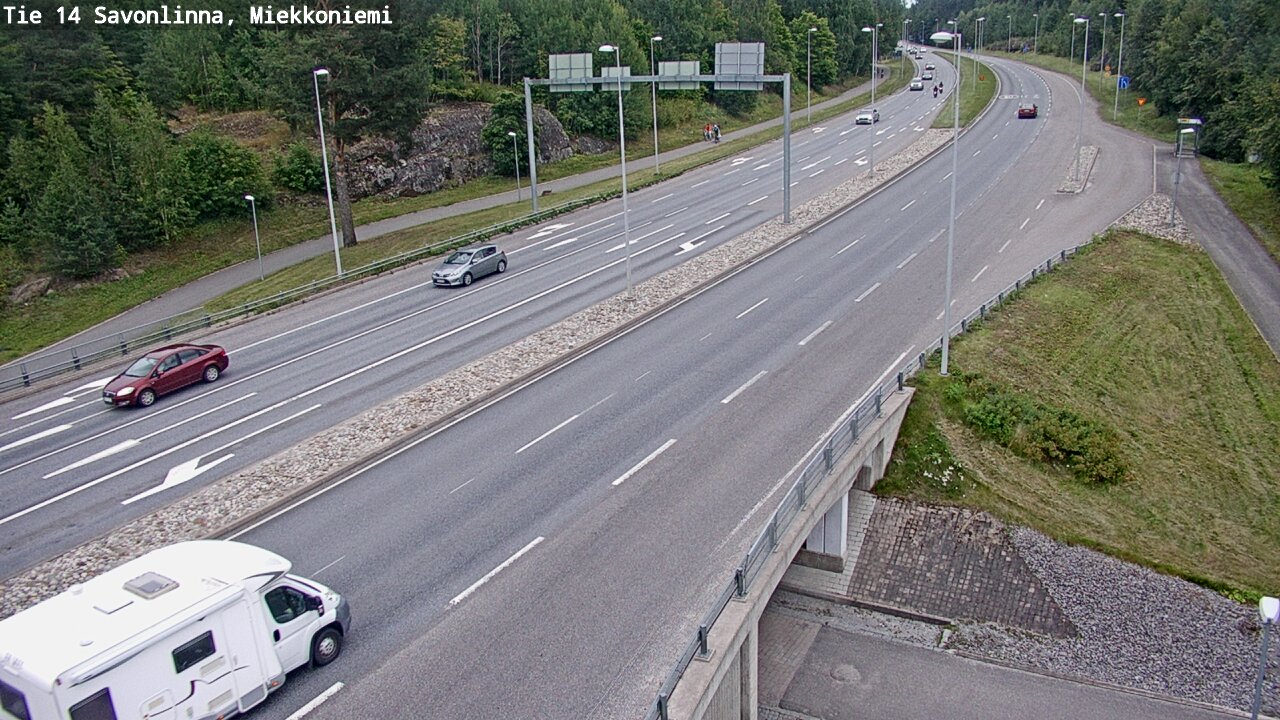 Weather Camera Image Väg 14 Nyslott, Miekkoniemi, Savonlinna, Etelä-Savo