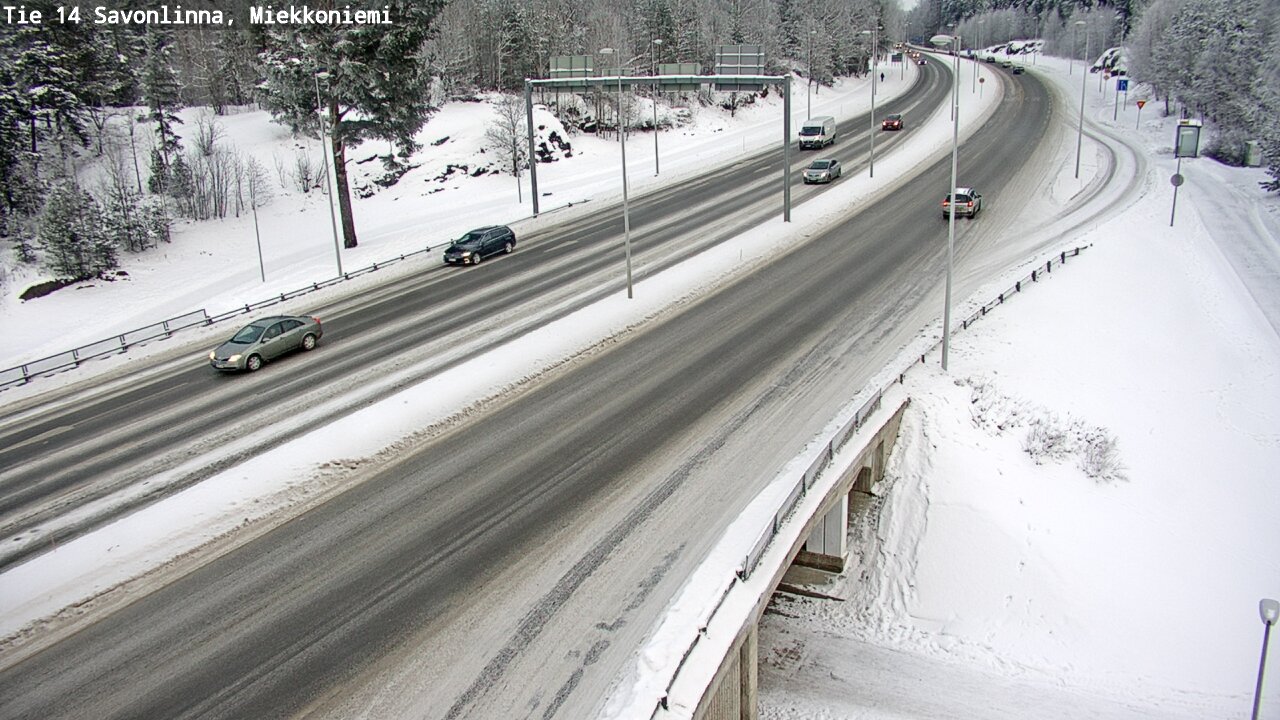 Weather Camera Image Road 14 Savonlinna, Miekkoniemi, Savonlinna, Etelä-Savo