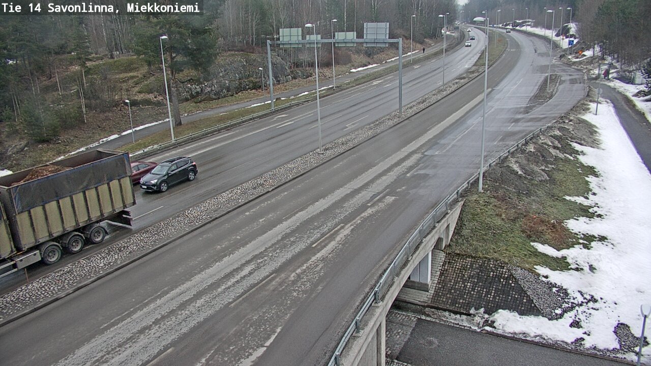 Weather Camera Image Väg 14 Nyslott, Miekkoniemi, Savonlinna, Etelä-Savo