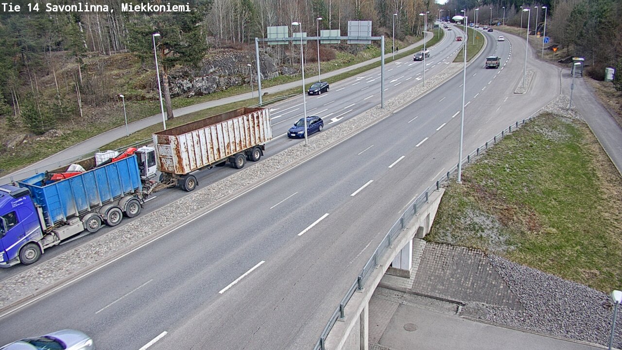 Weather Camera Image Väg 14 Nyslott, Miekkoniemi, Savonlinna, Etelä-Savo