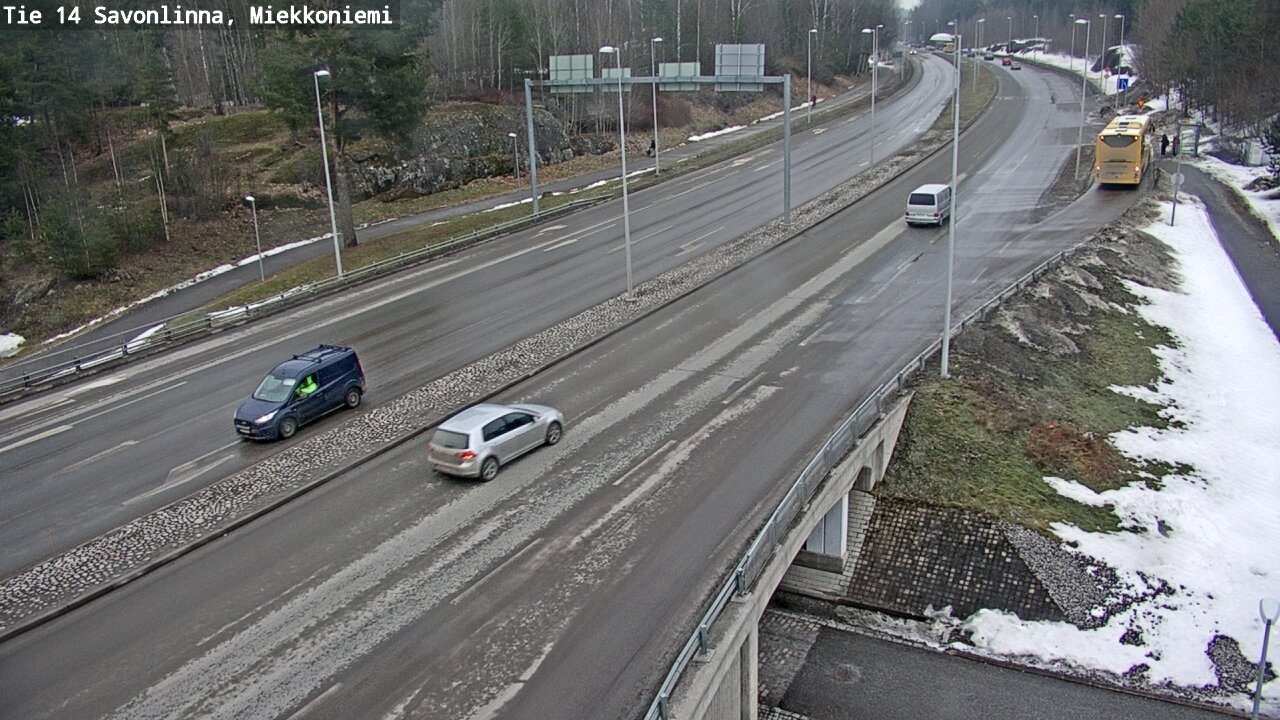 Weather Camera Image Väg 14 Nyslott, Miekkoniemi, Savonlinna, Etelä-Savo