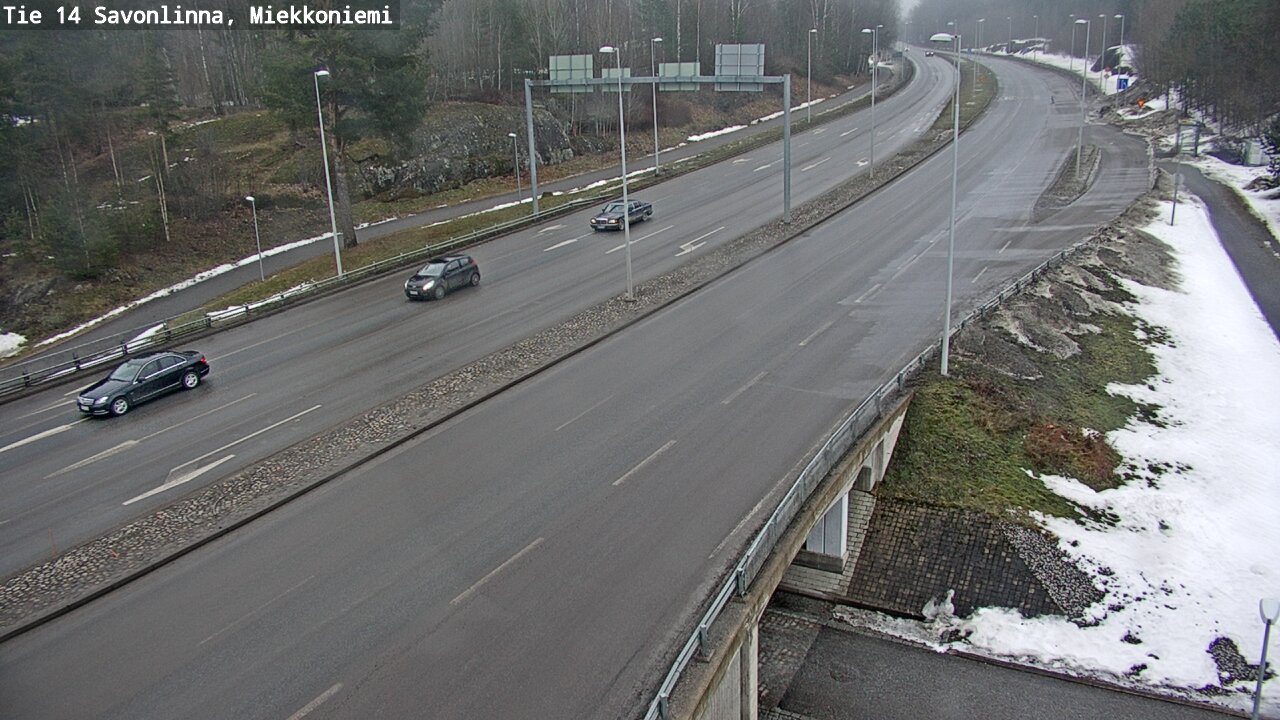 Weather Camera Image Väg 14 Nyslott, Miekkoniemi, Savonlinna, Etelä-Savo