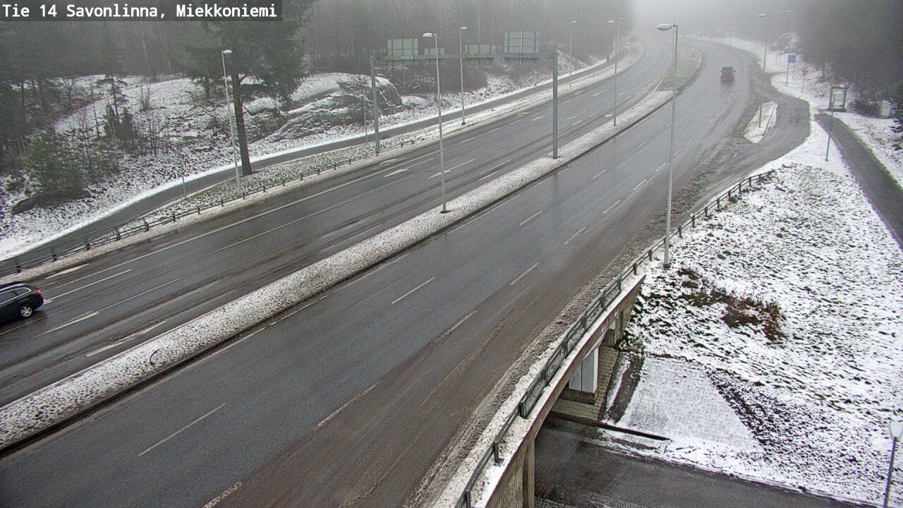 Weather Camera Image Väg 14 Nyslott, Miekkoniemi, Savonlinna, Etelä-Savo