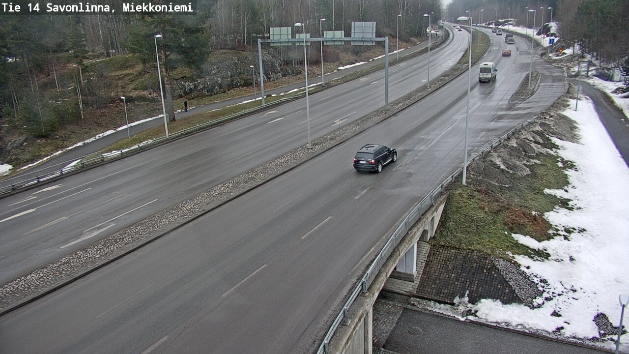 Weather Camera Image Väg 14 Nyslott, Miekkoniemi, Savonlinna, Etelä-Savo