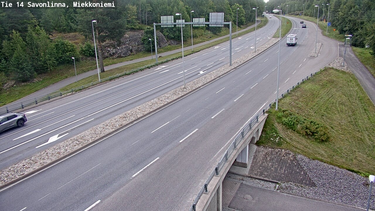 Weather Camera Image Road 14 Savonlinna, Miekkoniemi, Savonlinna, Etelä-Savo