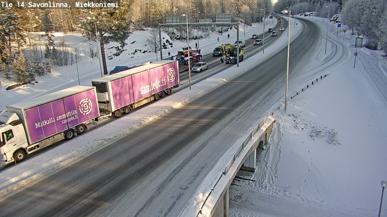 Weather Camera Image Road 14 Savonlinna, Miekkoniemi, Savonlinna, Etelä-Savo