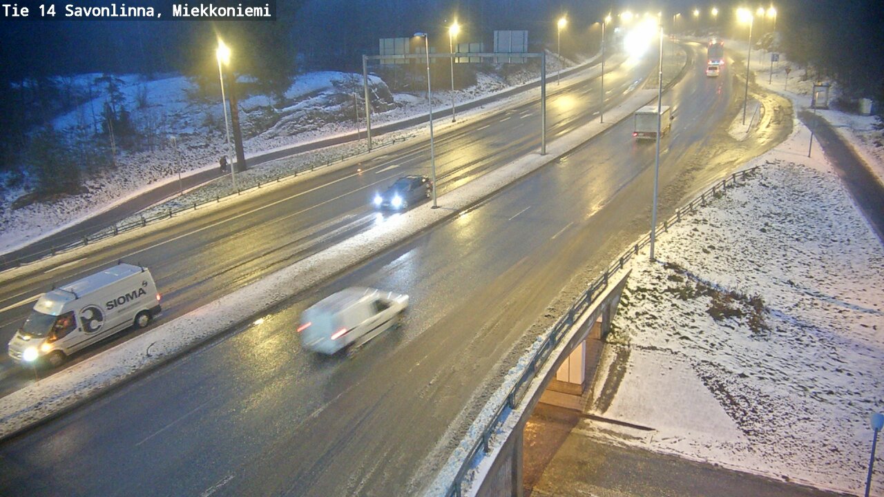 Weather Camera Image Väg 14 Nyslott, Miekkoniemi, Savonlinna, Etelä-Savo