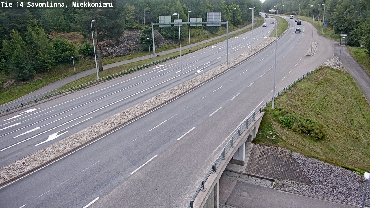 Weather Camera Image Road 14 Savonlinna, Miekkoniemi, Savonlinna, Etelä-Savo