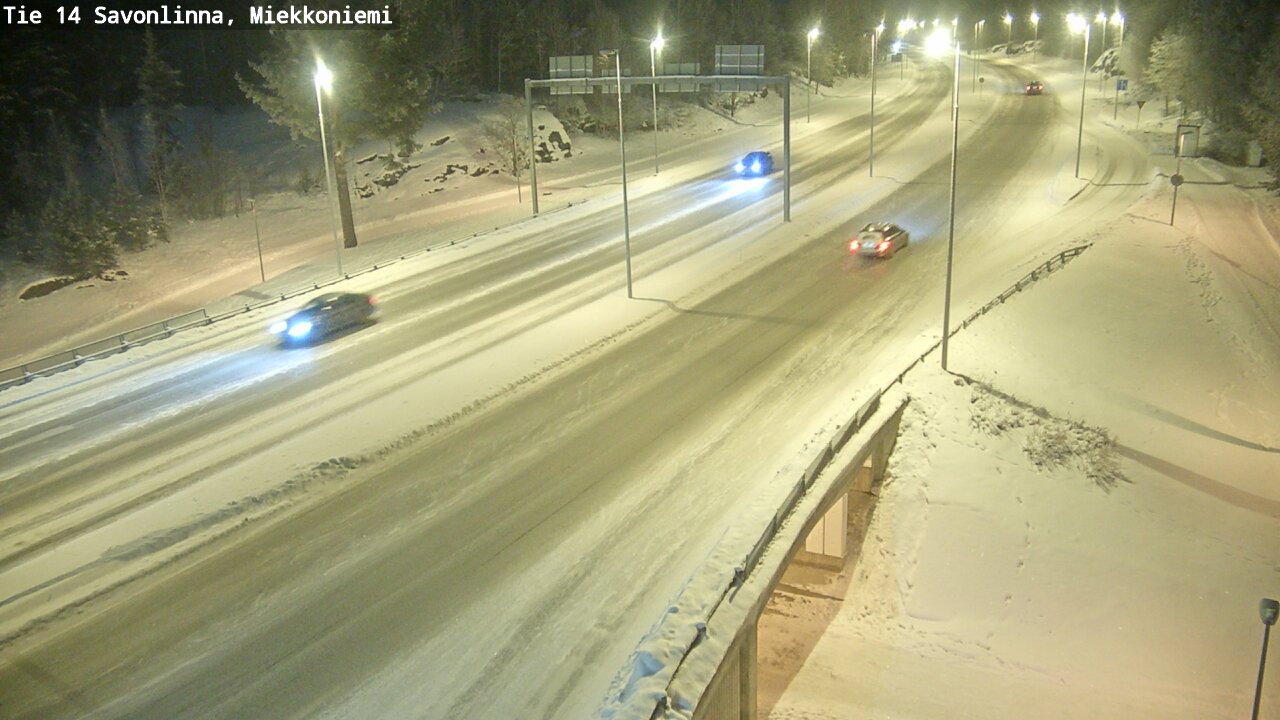 Weather Camera Image Väg 14 Nyslott, Miekkoniemi, Savonlinna, Etelä-Savo