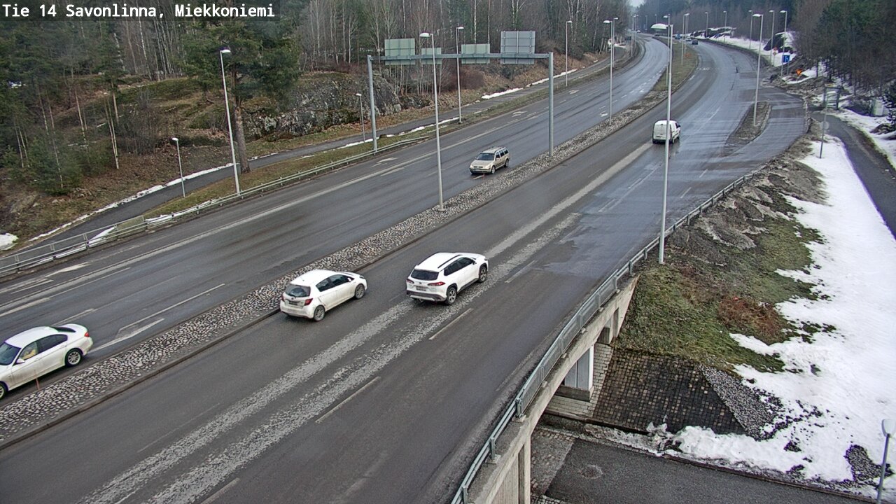 Weather Camera Image Väg 14 Nyslott, Miekkoniemi, Savonlinna, Etelä-Savo