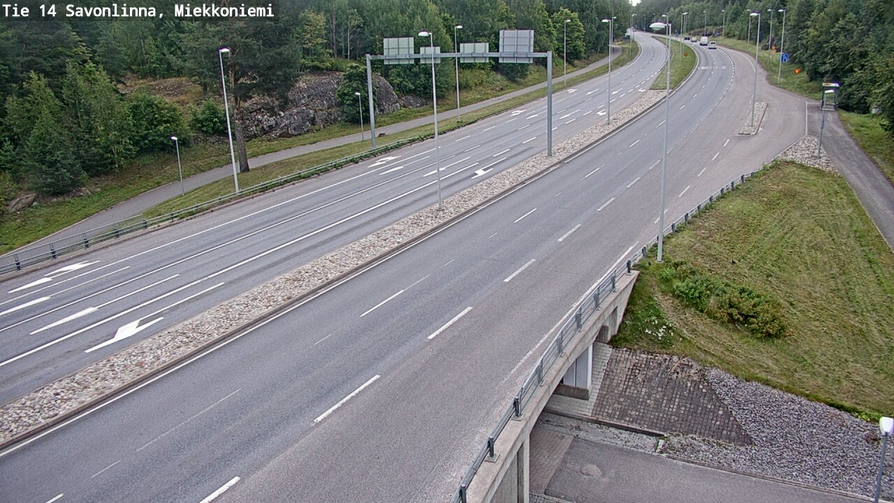 Weather Camera Image Road 14 Savonlinna, Miekkoniemi, Savonlinna, Etelä-Savo