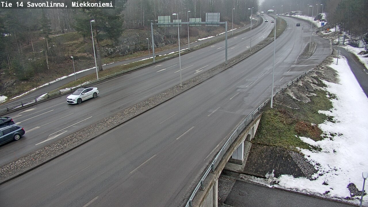 Weather Camera Image Väg 14 Nyslott, Miekkoniemi, Savonlinna, Etelä-Savo
