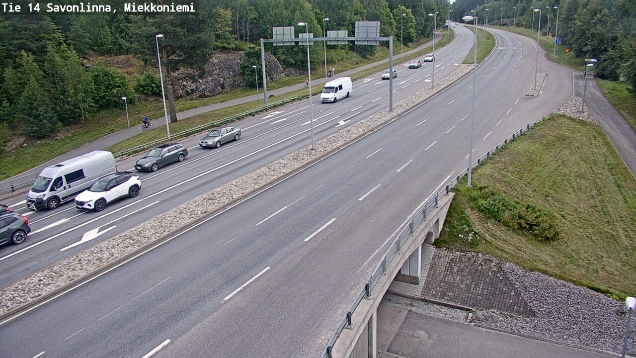 Weather Camera Image Road 14 Savonlinna, Miekkoniemi, Savonlinna, Etelä-Savo