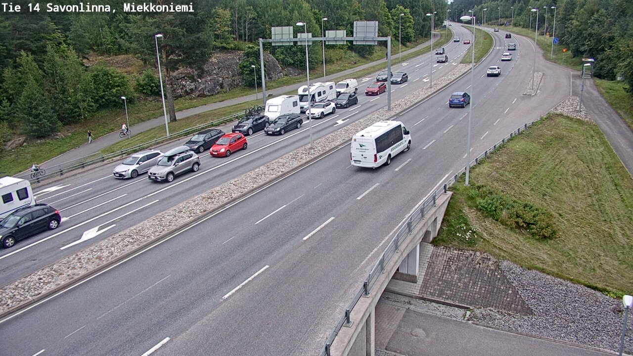 Weather Camera Image Väg 14 Nyslott, Miekkoniemi, Savonlinna, Etelä-Savo