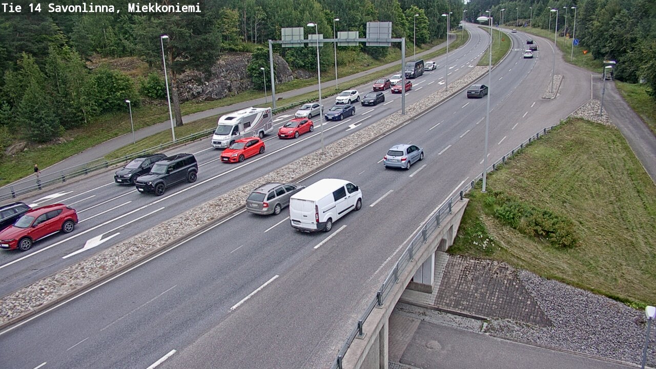 Weather Camera Image Väg 14 Nyslott, Miekkoniemi, Savonlinna, Etelä-Savo