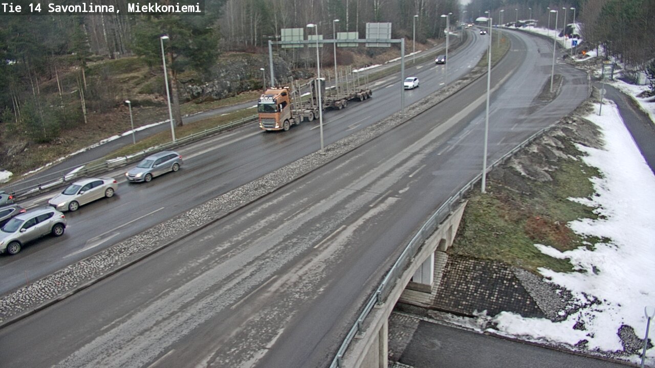 Weather Camera Image Road 14 Savonlinna, Miekkoniemi, Savonlinna, Etelä-Savo