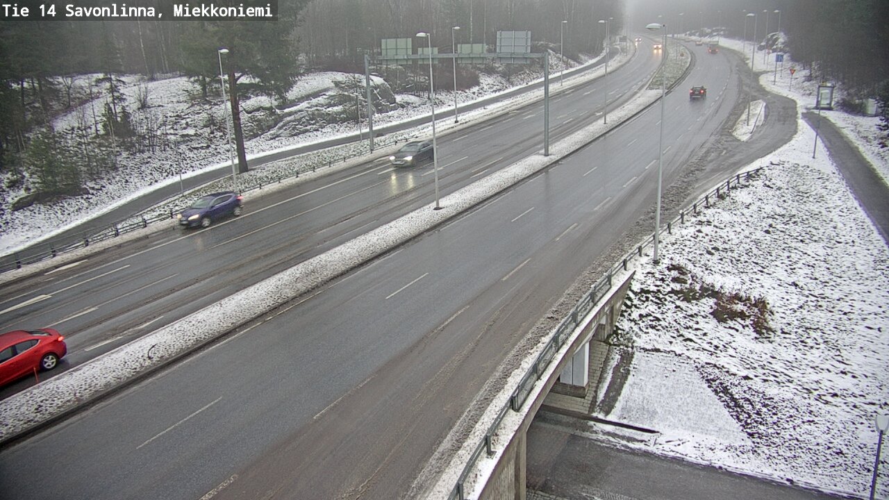 Weather Camera Image Väg 14 Nyslott, Miekkoniemi, Savonlinna, Etelä-Savo